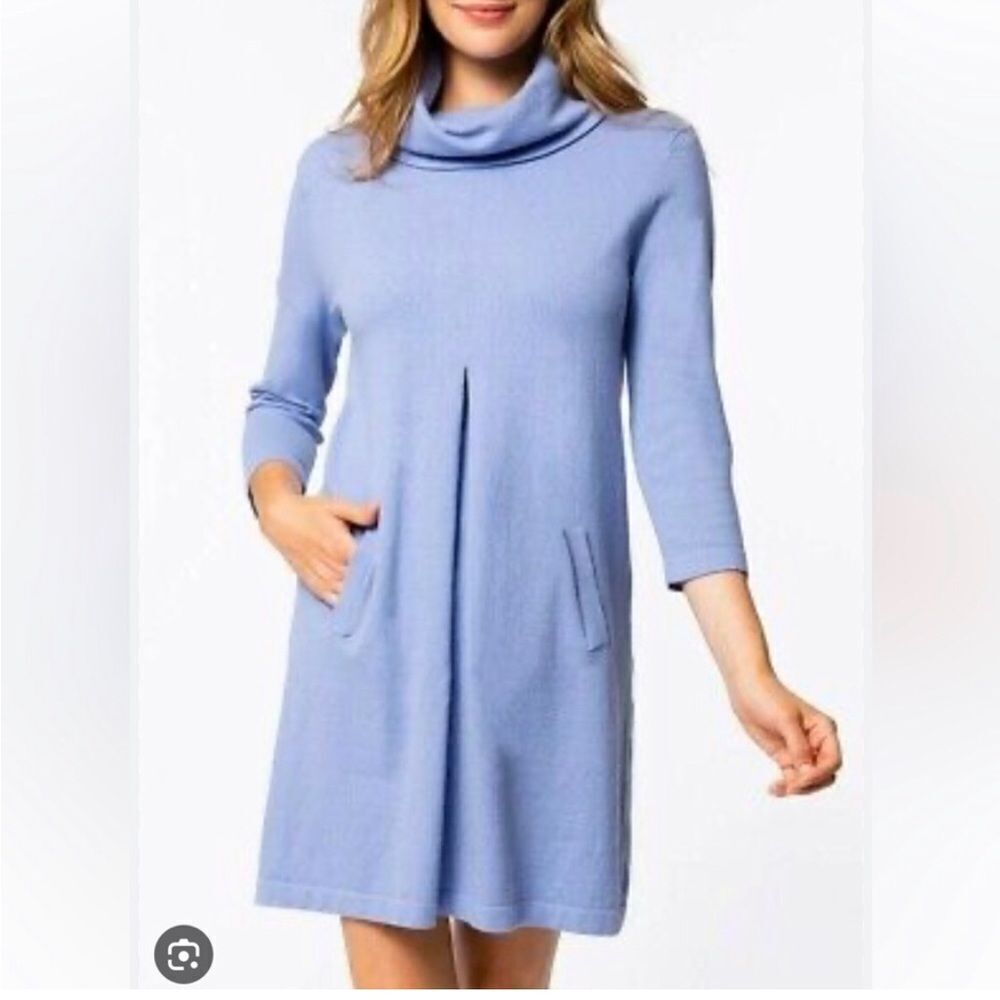 TYLER BOE | NEW Kim Faux Suede Cowl Neck 3/4 Sleeve Pocket Dress Women’s Size S